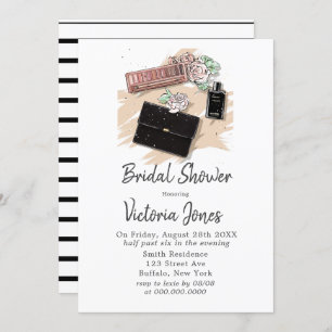 Vrijgezellenfeest Franse zwarte kleding Kaart