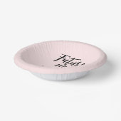 Vrijgezellenfeest Future Mrs Blush Pink Papieren Kommen (Gebogen)