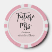 Vrijgezellenfeest Future Mrs Blush Pink Poker Chips (Voorkant)
