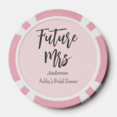 Vrijgezellenfeest Future Mrs Blush Pink Poker Chips (Achterkant)