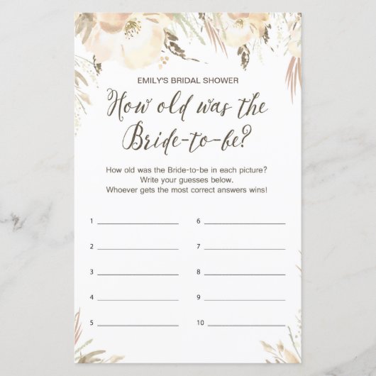 Vrijgezellenfeest game (Voorkant)