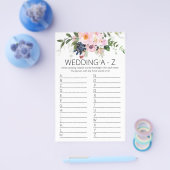 Vrijgezellenfeest game A to Z Kaart (Enkel)