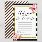 Vrijgezellenfeest game - Advies voor bride (Voorkant / Achterkant)