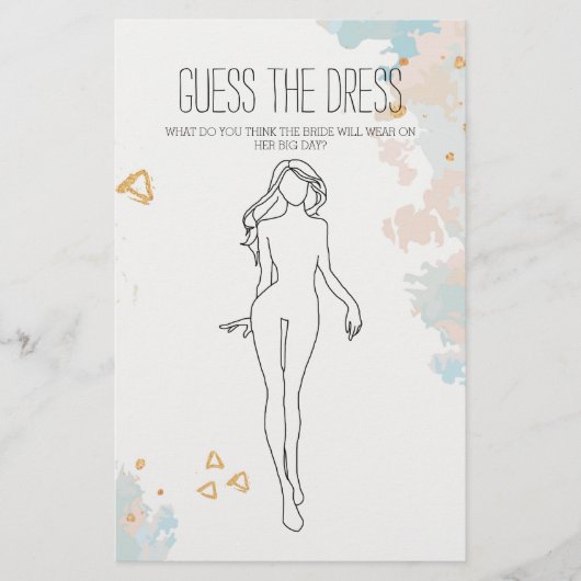 Vrijgezellenfeest Game Blue Coral raad het dress Flyer (Voorkant)