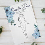 Vrijgezellenfeest Game Blue Rozen raden de dress K Flyer<br><div class="desc">Raad eens de jurk vrijgezellenfeest wedstrijd. Geef elke gast een kaart en laat ze raden wat ze denken dat de bruid-te-be op haar trouwdag draag. Pastelblauw waterverf floreel collectie van met de hand geverfde wilde rozen. Coördinatie terug. Overeenkomende objecten om je collectie te voltooien zijn beschikbaar in onze Zazzle winkel!...</div>