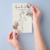 Vrijgezellenfeest Game Boho raadt de dreskaart Flyer (Hand)