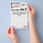 Vrijgezellenfeest game card Raad eens wie ik ben? Flyer (Hand)