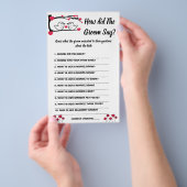 Vrijgezellenfeest game Card Wat heeft Groom gezegd Flyer (Hand)