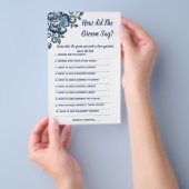 Vrijgezellenfeest game Card Wat heeft Groom gezegd Flyer (Hand)