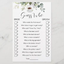 Vrijgezellenfeest Game Coffee Thlege Kaart Flyer