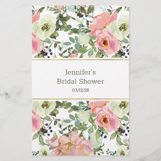 Vrijgezellenfeest Game Eggshell Blush raad het dre Flyer (Achterkant)