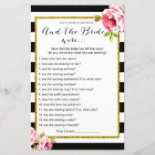 Vrijgezellenfeest Game en de bride Wore.. (Voorkant)