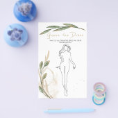 Vrijgezellenfeest Game Gold Sage raad de Dress Kaa Flyer (Enkel)