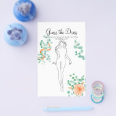 Vrijgezellenfeest Game Green Peach raadt de Dress Flyer (Enkel)