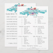 Vrijgezellenfeest game kaart (Voorkant / Achterkant)