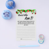 Vrijgezellenfeest Game Kaart Raad eens wie ik ben? (Enkel)