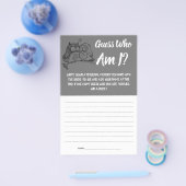 Vrijgezellenfeest Game Kaart Raad eens wie ik ben? (Enkel)