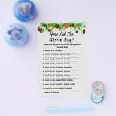 Vrijgezellenfeest game Kaart Wat heeft de Groom ge (Enkel)