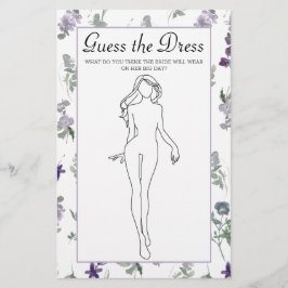 Vrijgezellenfeest Game Lavender Floral raad het dr Flyer