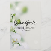 Vrijgezellenfeest Game Orchid Flower raadt het dre Flyer (Achterkant)