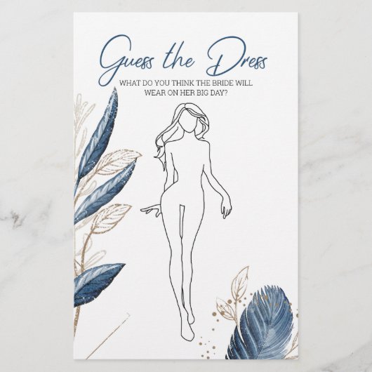 Vrijgezellenfeest game raad de dress Kaart (Voorkant)