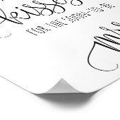 Vrijgezellenfeest game raad hoeveel Kisses Poster (Hoek)