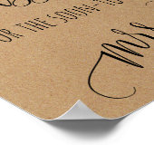 Vrijgezellenfeest game raad hoeveel kussen je krij poster (Hoek)