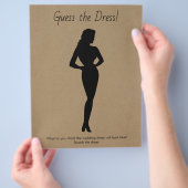 Vrijgezellenfeest Game Schets de trouwjurk Flyer (Hand)