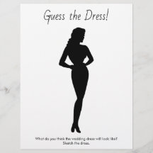 Vrijgezellenfeest Game Schets de trouwjurk