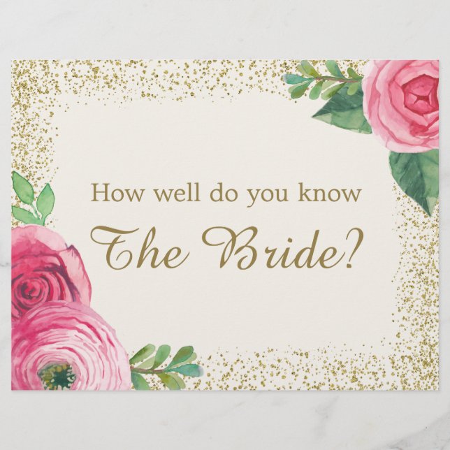 Vrijgezellenfeest game Sign - 8.5x11 (Voorkant)