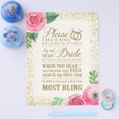 Vrijgezellenfeest game Sign - 8.5x11 Flyer (Enkel)