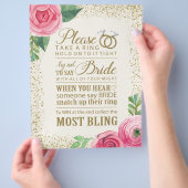 Vrijgezellenfeest game Sign - 8.5x11 Flyer (Hand)