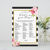 Vrijgezellenfeest game - Wat zit er in je tas? (Staand voorkant)