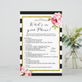 Vrijgezellenfeest game - Wat zit er in je telefoon (Staand voorkant)