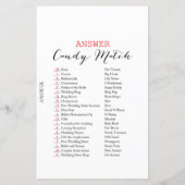 Vrijgezellenfeest game - Weddenschap met Snoep (Achterkant)