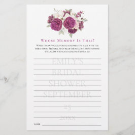 Vrijgezellenfeest Game wiens geheugen Bourgogne