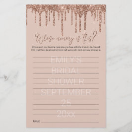 Vrijgezellenfeest game wiens geheugen Roos Gold Gl