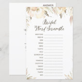 Vrijgezellenfeest game - Word Scramble (Voorkant / Achterkant)