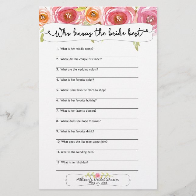 Vrijgezellenfeest games die de beste 3605-kleuren  (Voorkant)