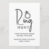 Vrijgezellenfeest Games Foto en Ring Hunt Kaart (Achterkant)