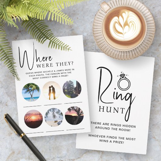 Vrijgezellenfeest Games Foto en Ring Hunt Kaart