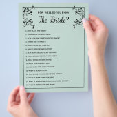 Vrijgezellenfeest games hoe goed je de bride kent flyer (Hand)