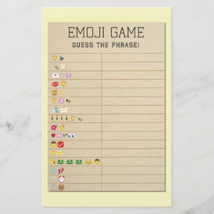Vrijgezellenfeest Games raden de Emoji Library Kaa