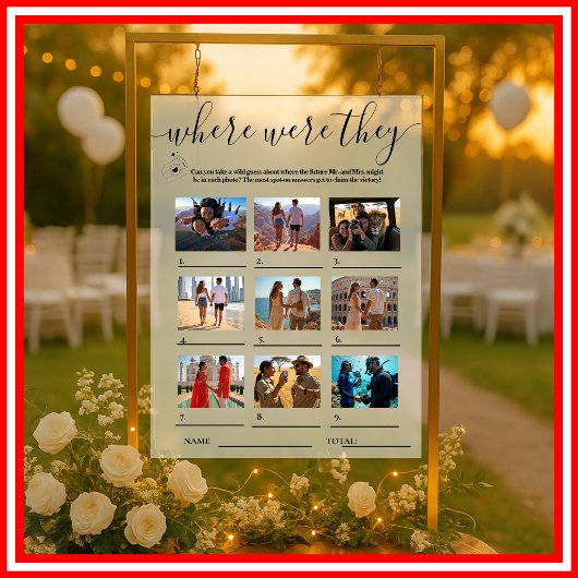 Vrijgezellenfeest Games WAAR ZE WAREN Acryl Bord