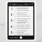 Vrijgezellenfeest games Wat is er op je telefoonsp Flyer (Voorkant)