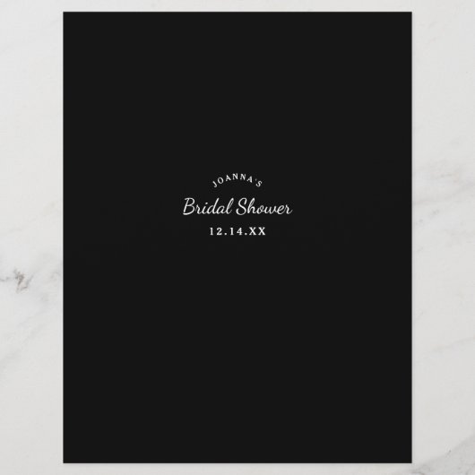 Vrijgezellenfeest games Wat is er op je telefoonsp Flyer (Achterkant)