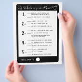 Vrijgezellenfeest games Wat is er op je telefoonsp Flyer (Hand)