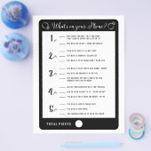 Vrijgezellenfeest games Wat is er op je telefoonsp Flyer (Enkel)