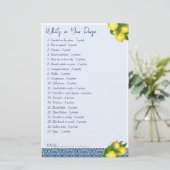 Vrijgezellenfeest games Wat zit er in je tas Briefpapier (Staand voorkant)