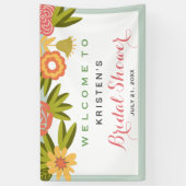 Vrijgezellenfeest Garden Blooming Flowers Natuur Spandoek (Verticaal)